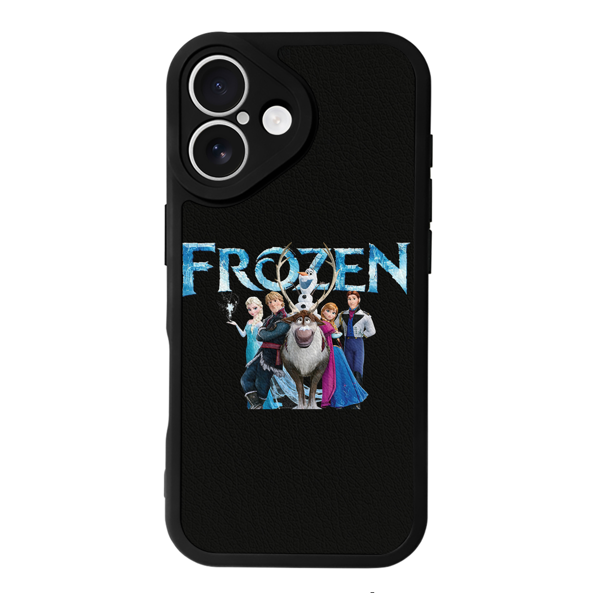 （画像用） アナと雪の女王 アンナ エルサ Frozen Anna Elsa 【iPhone 16シリーズ対応】シリコンスマホケース（レザー調） 材質：シリコン